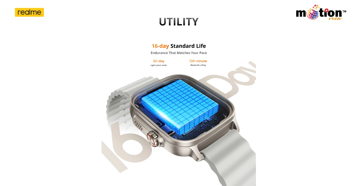 realme Watch S5 smart notification alerts for messages and incoming calls on the wrist.