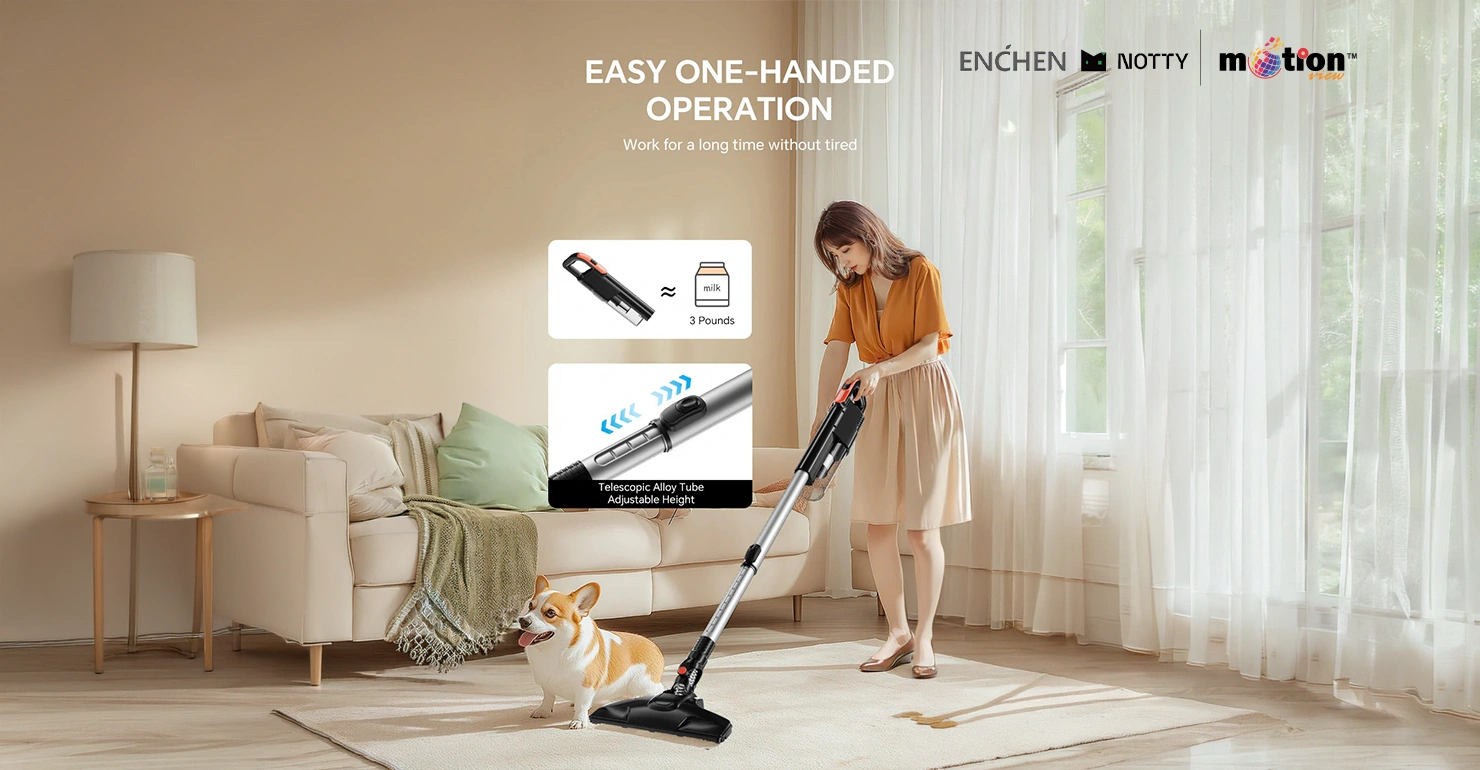 ENCHEN V3 PLUS Handheld Vacuum Cleaner easy work