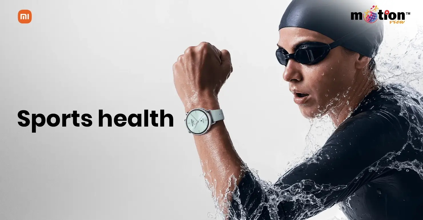 Sports health tracking on the Xiaomi Watch S4 41mm Smart Watch used during high-intensity training.