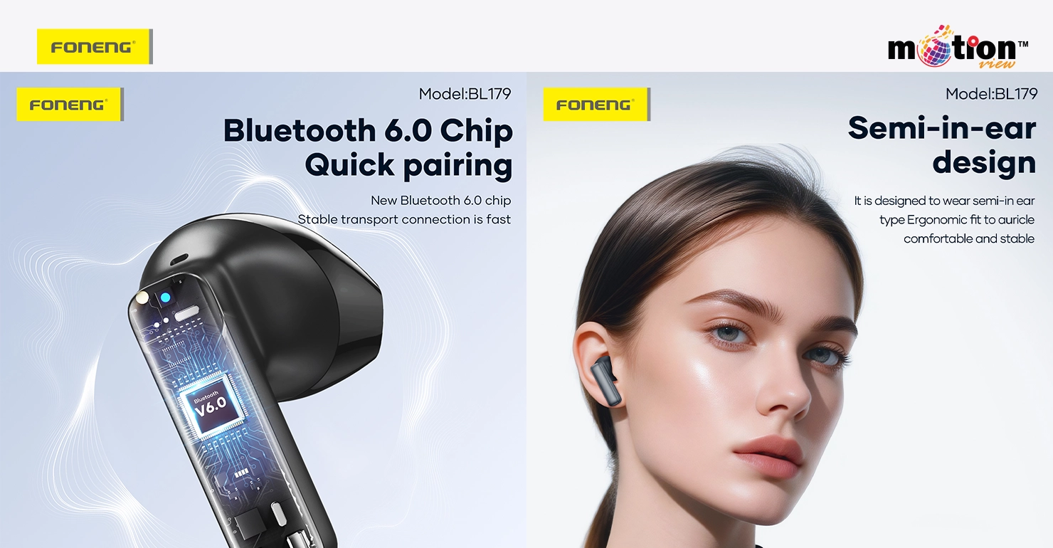 Foneng BL179 Bluetooth Earphone With ENC