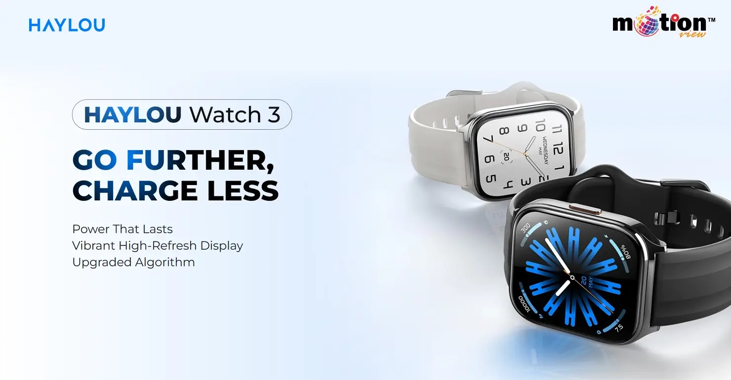 HAYLOU Watch 3 smartwatch with power that lasts and vibrant display
