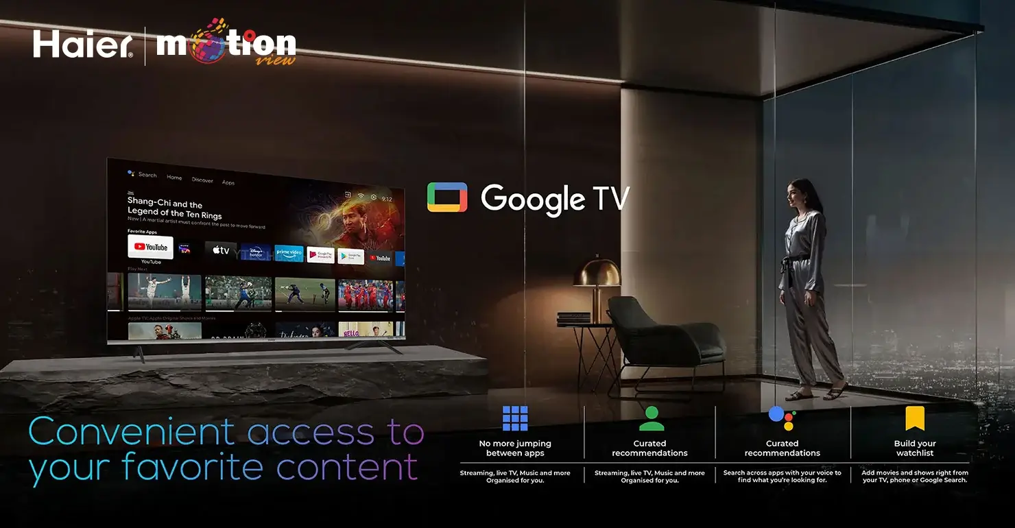 Haier H55P7UX 55 Inch HQLED-4K Google TV