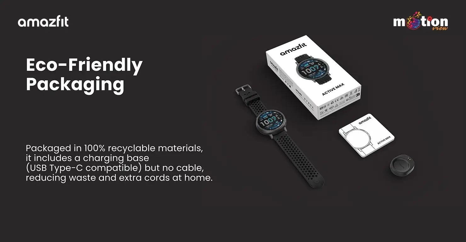 box content Amazfit Active Max Smart Watch