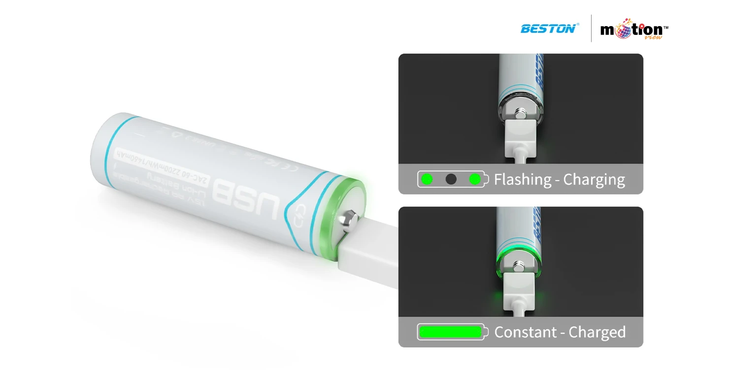Rechargeable Battery type C ports