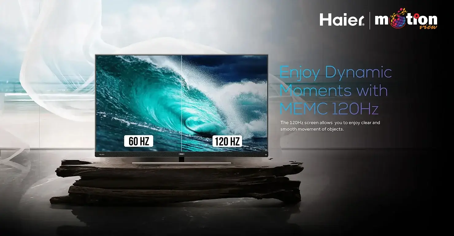 120hz in Haier H65S900UX 65 Inch QLED-4K Google TV