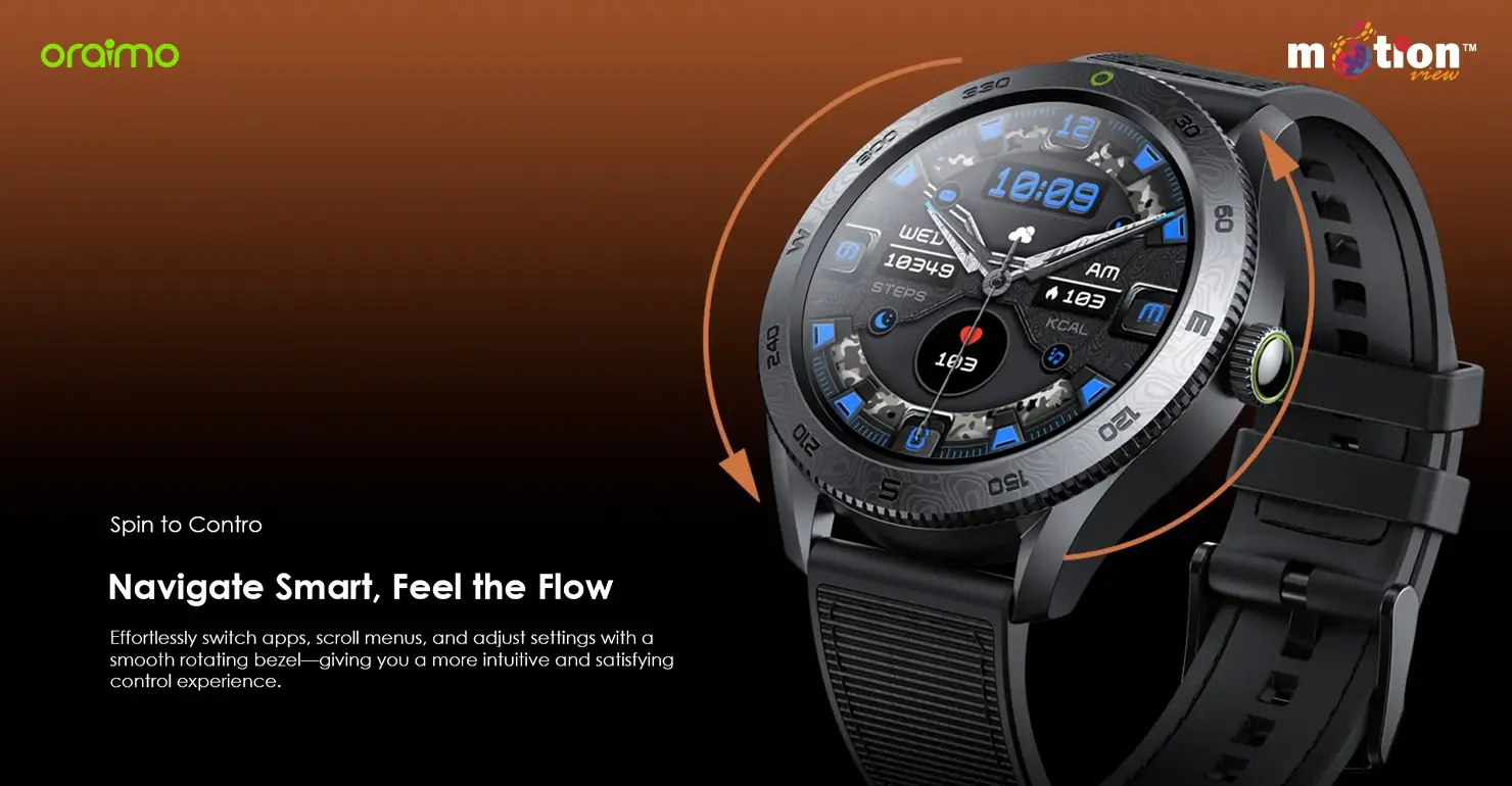 Watch Nova RN close‑up of display showing health and fitness tracking interface