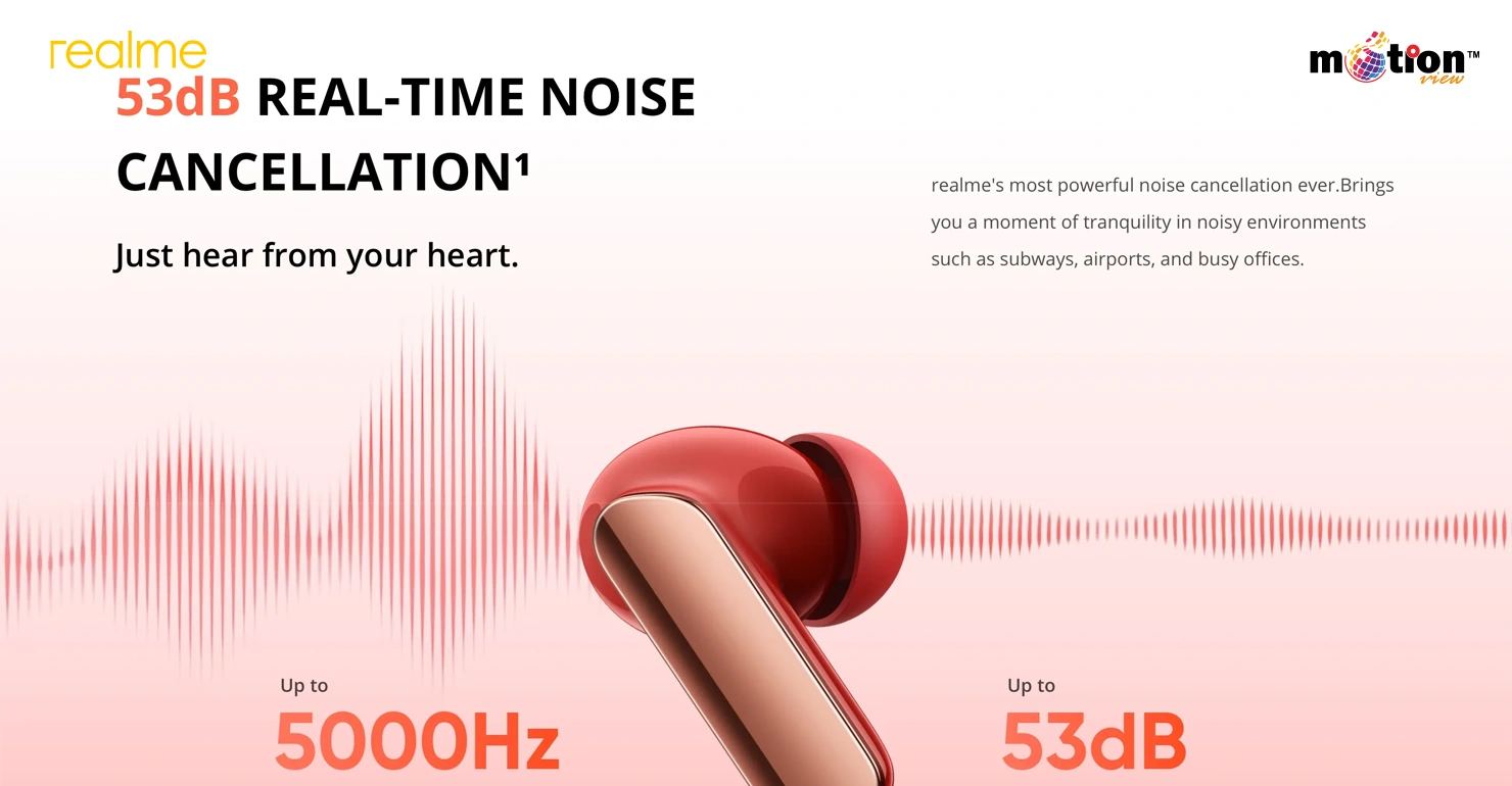 realme Buds Air 7 Pro TWS Earbuds with 53dB ANC