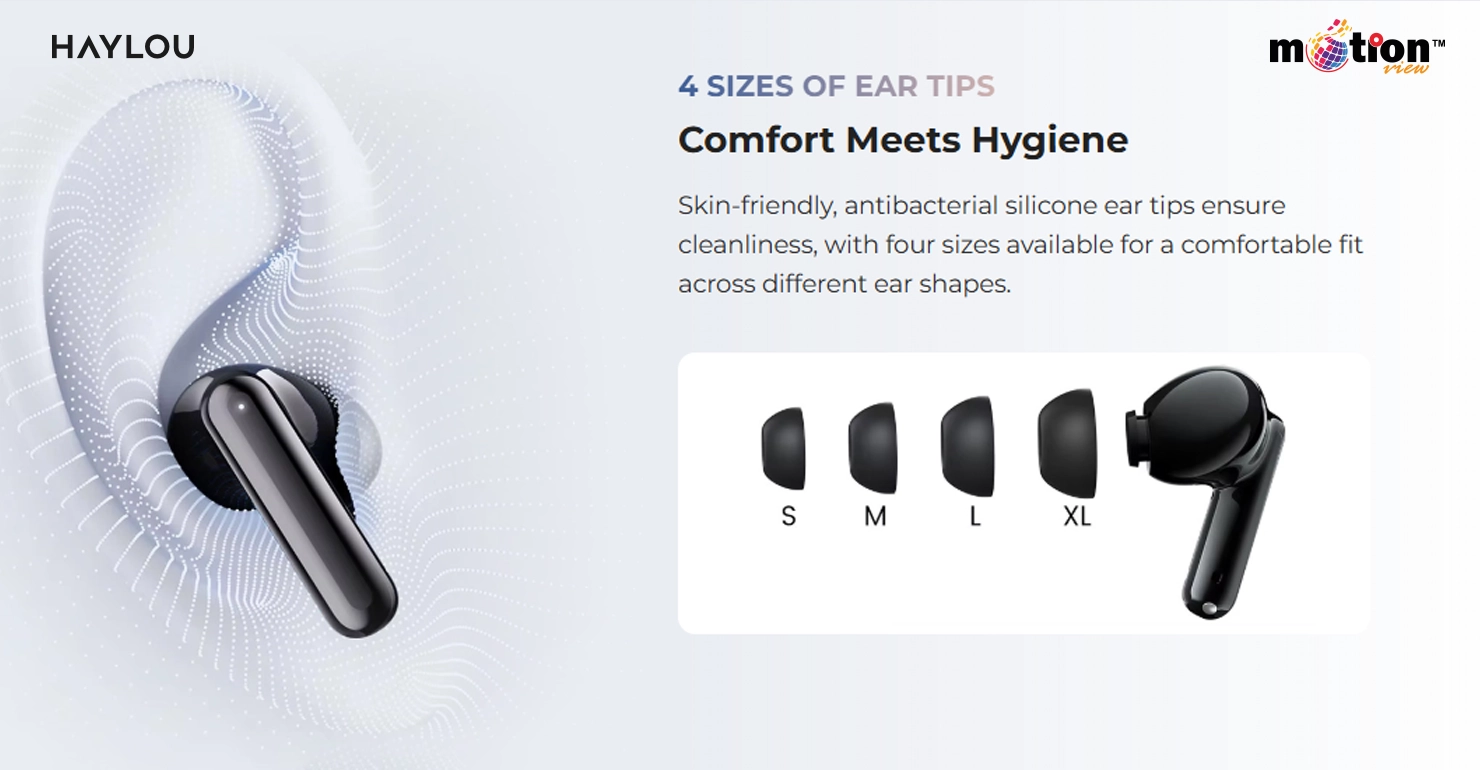 HAYLOU Flowbuds N50 4 size ear tips