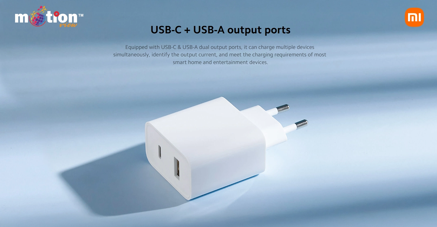 USB-C + USB-A output ports