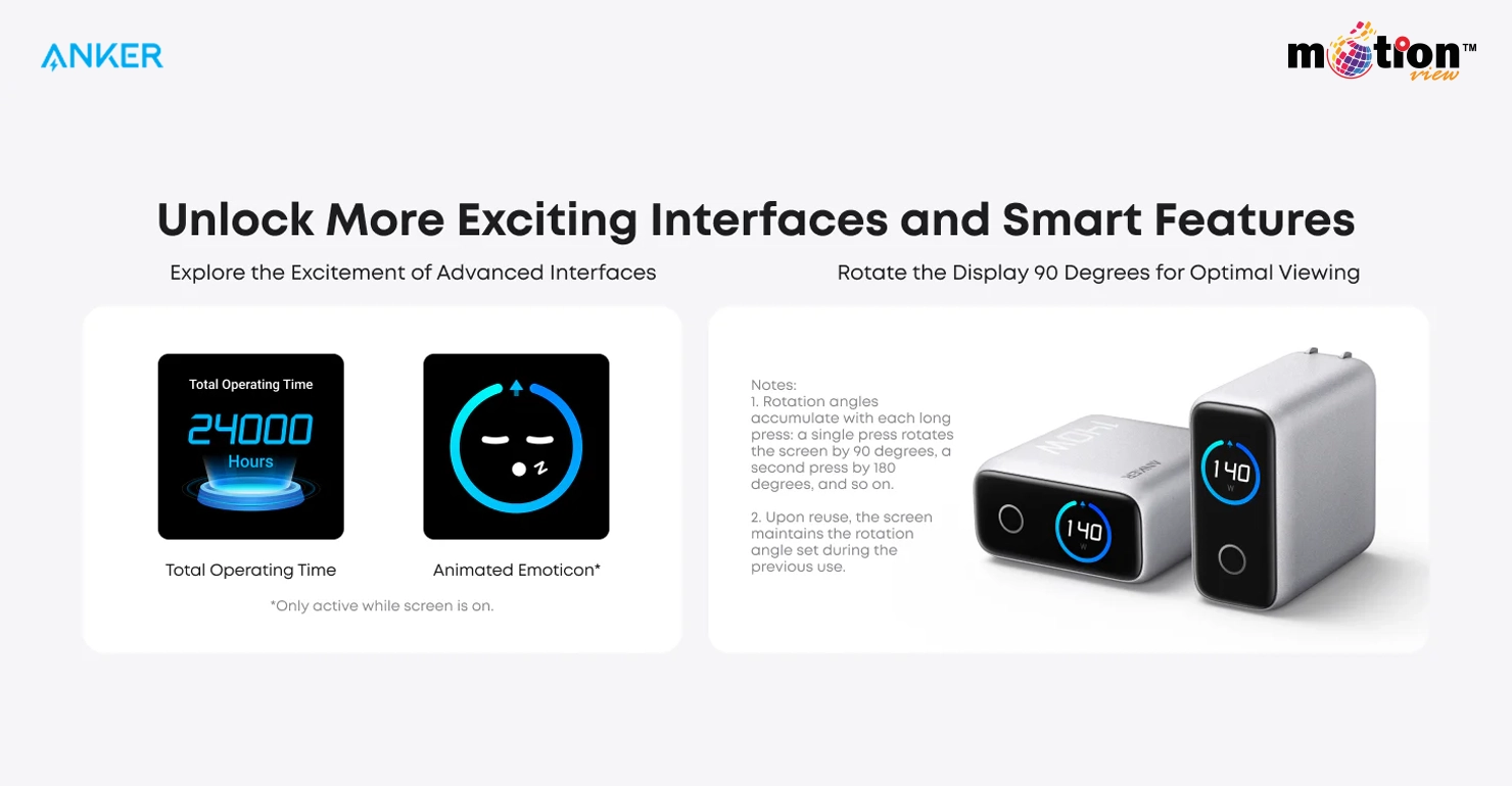 Anker Charger (140W, 4-Port, PD 3.1) with USB-C Cable