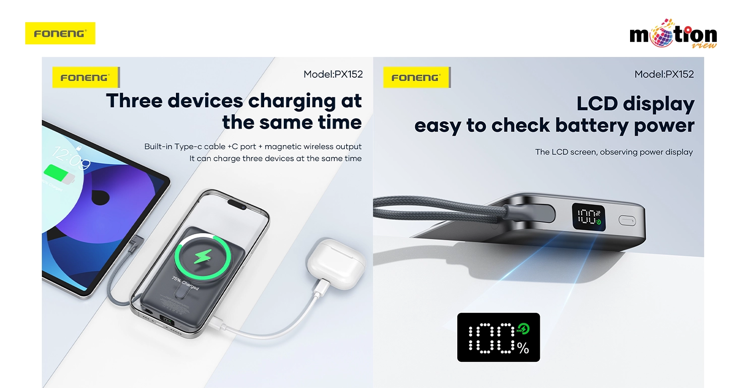 Foneng PX152 10000mAh Wireless Power Bank