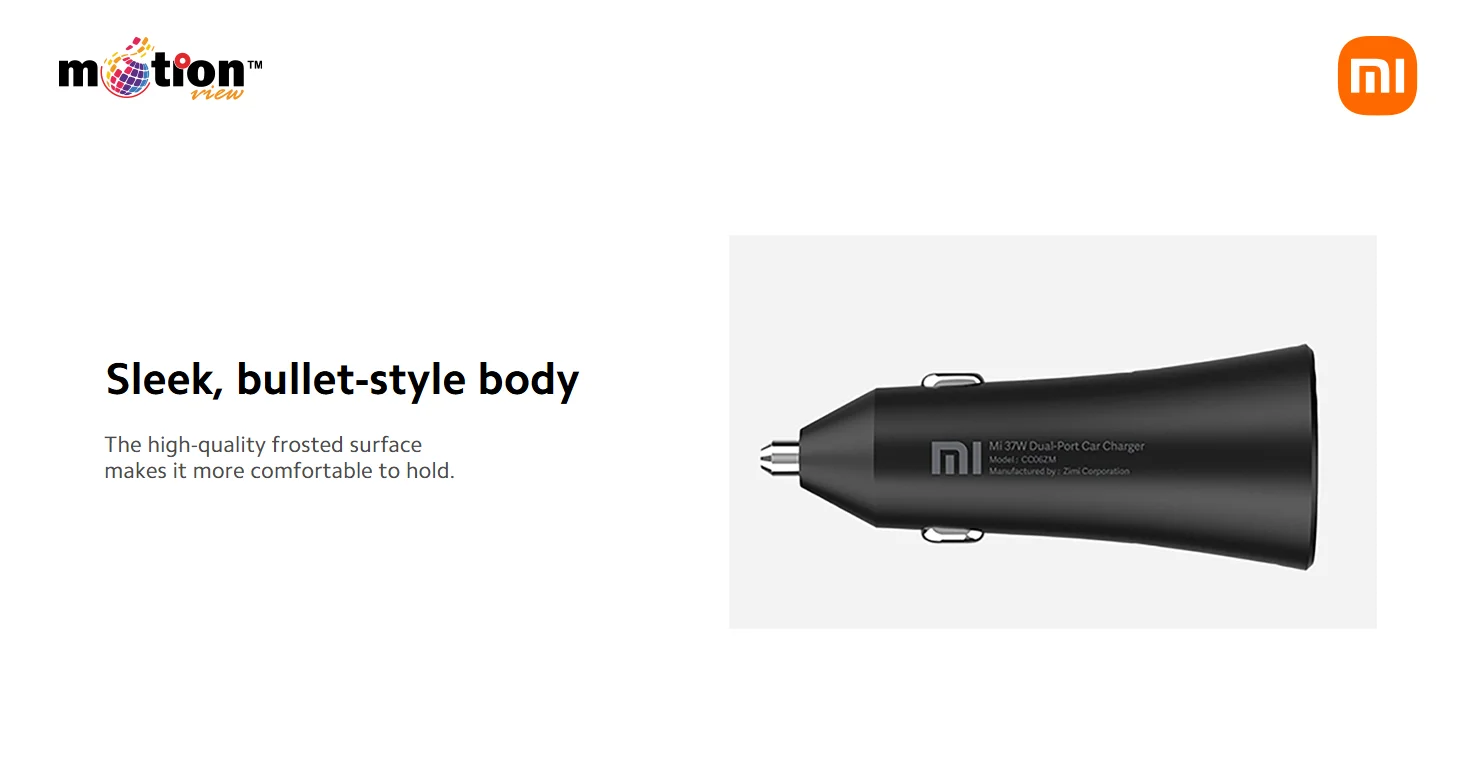 sleek,bullet style body