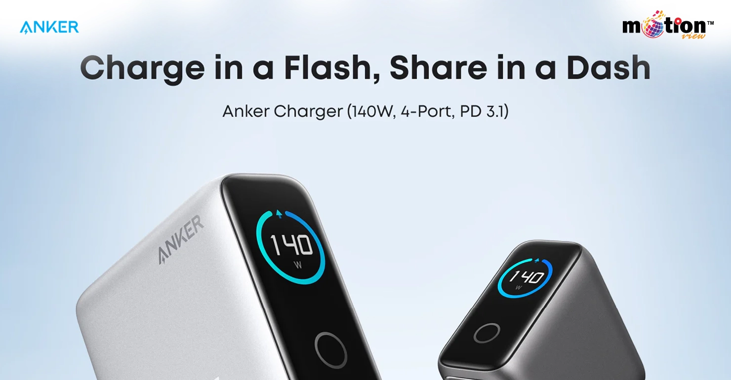 Anker Charger (140W, 4-Port, PD 3.1) with USB-C Cable