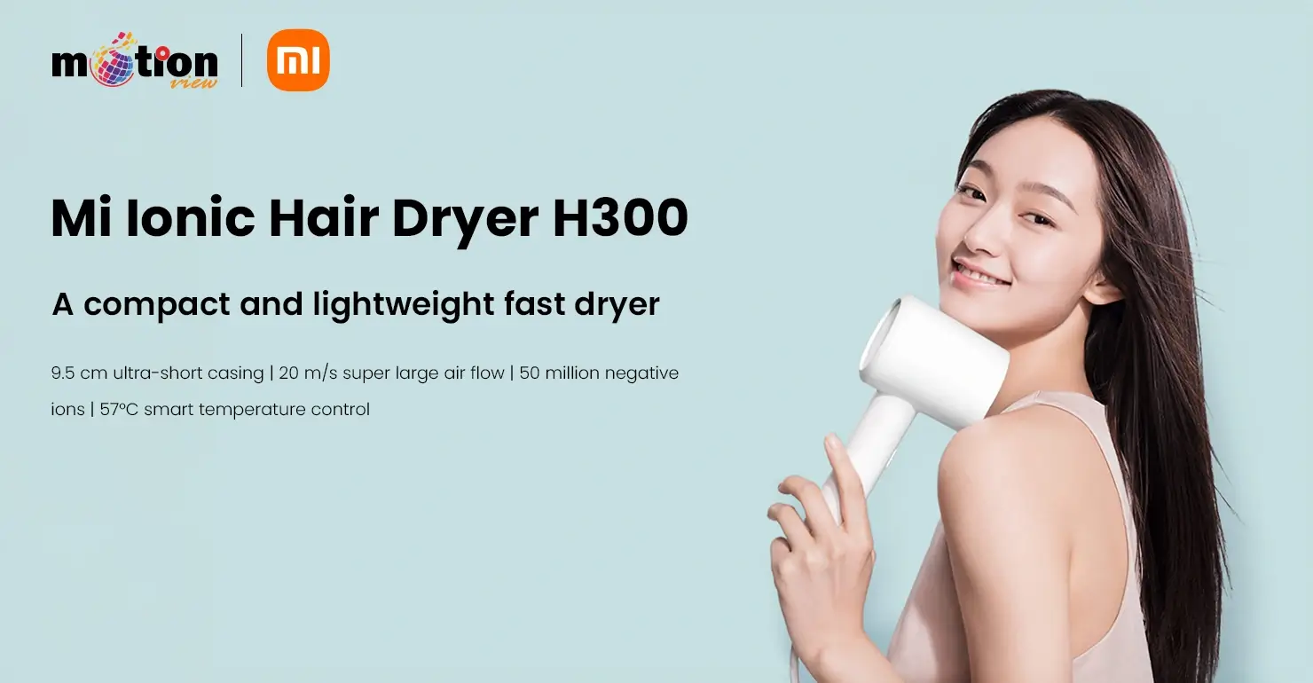 Xiaomi Mijia H300 Portable Quick Dry Hair Dryer 1600W- White