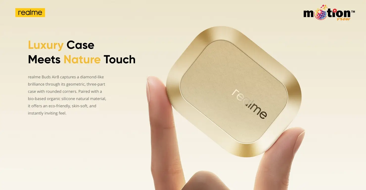 Dual dynamic driver system of realme Buds Air 8 including 11mm woofer and 6mm tweeter for deep bass.