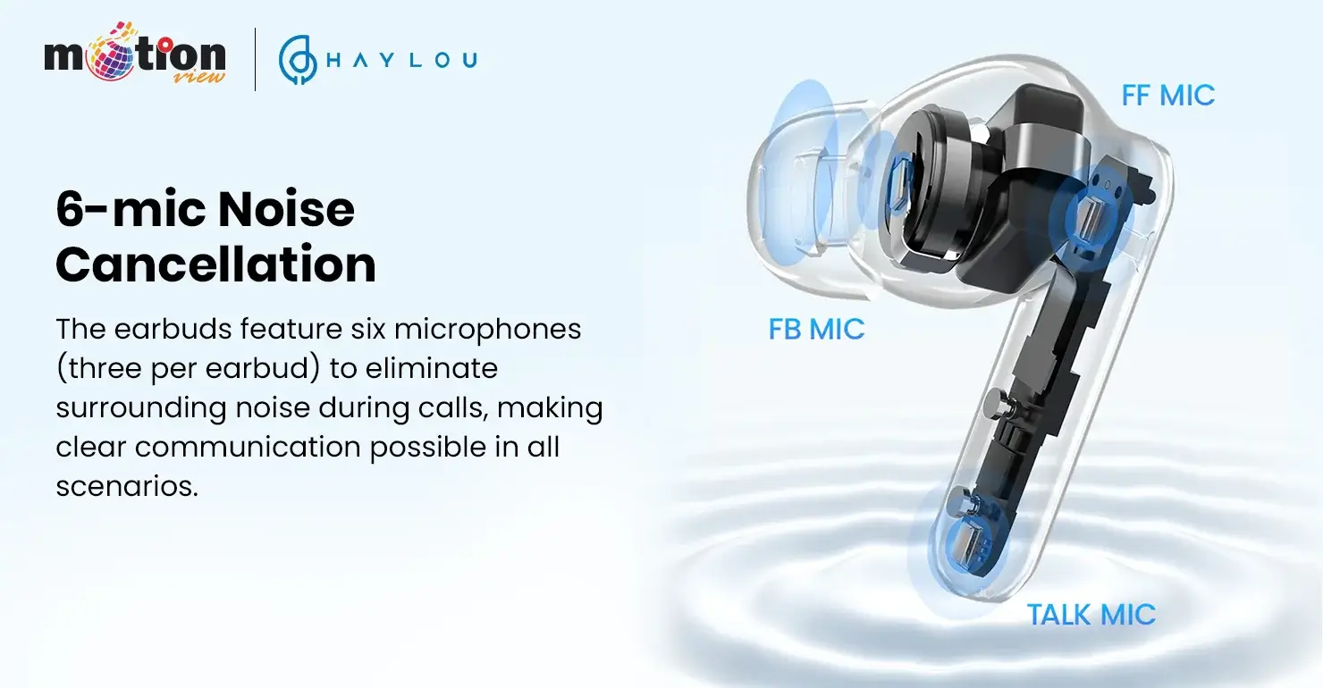 6 mic noise cancellation
