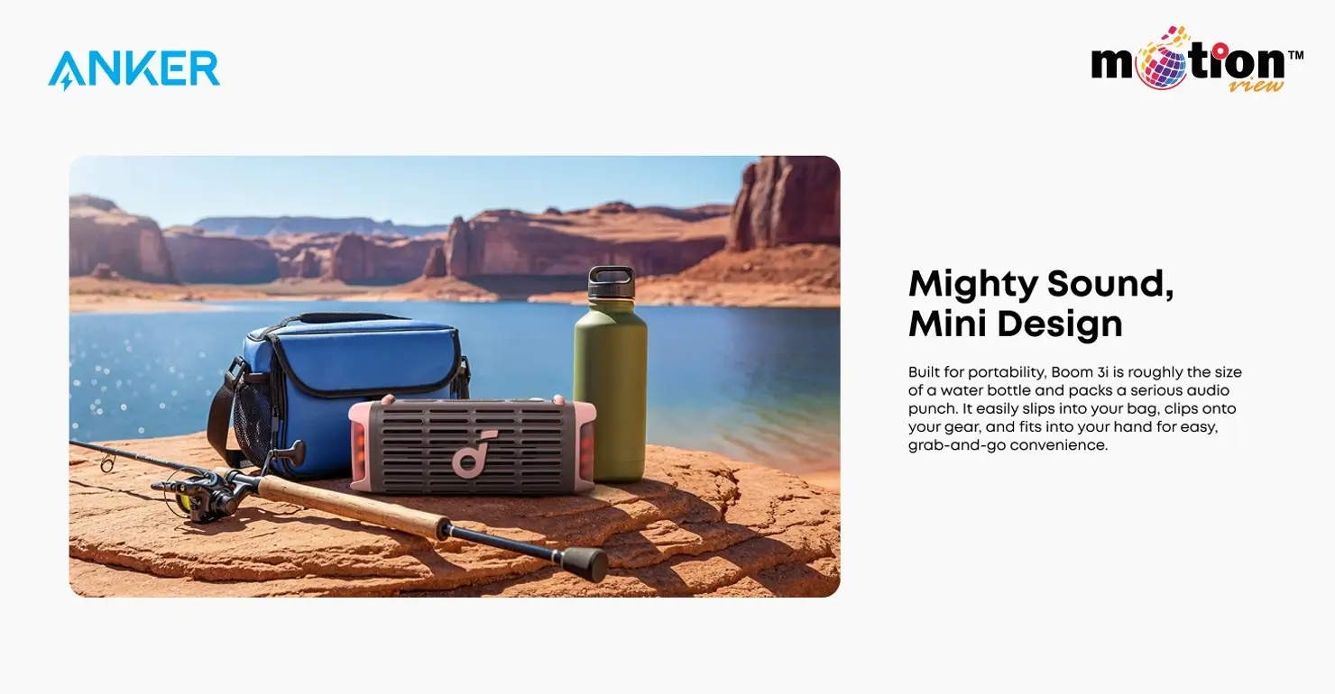 Anker Soundcore Boom 3i Portable Bluetooth Speaker