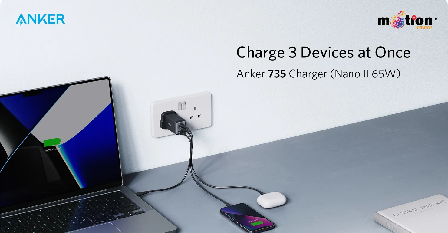Anker PowerPort III 3 Port 65W POD Charger