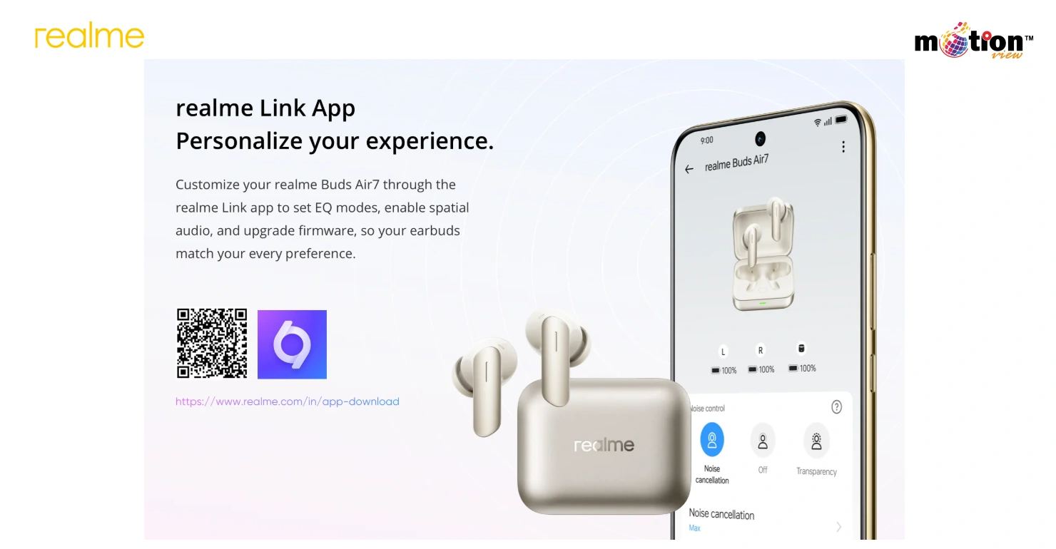 realme Buds Air 7 TWS Earbuds apps support