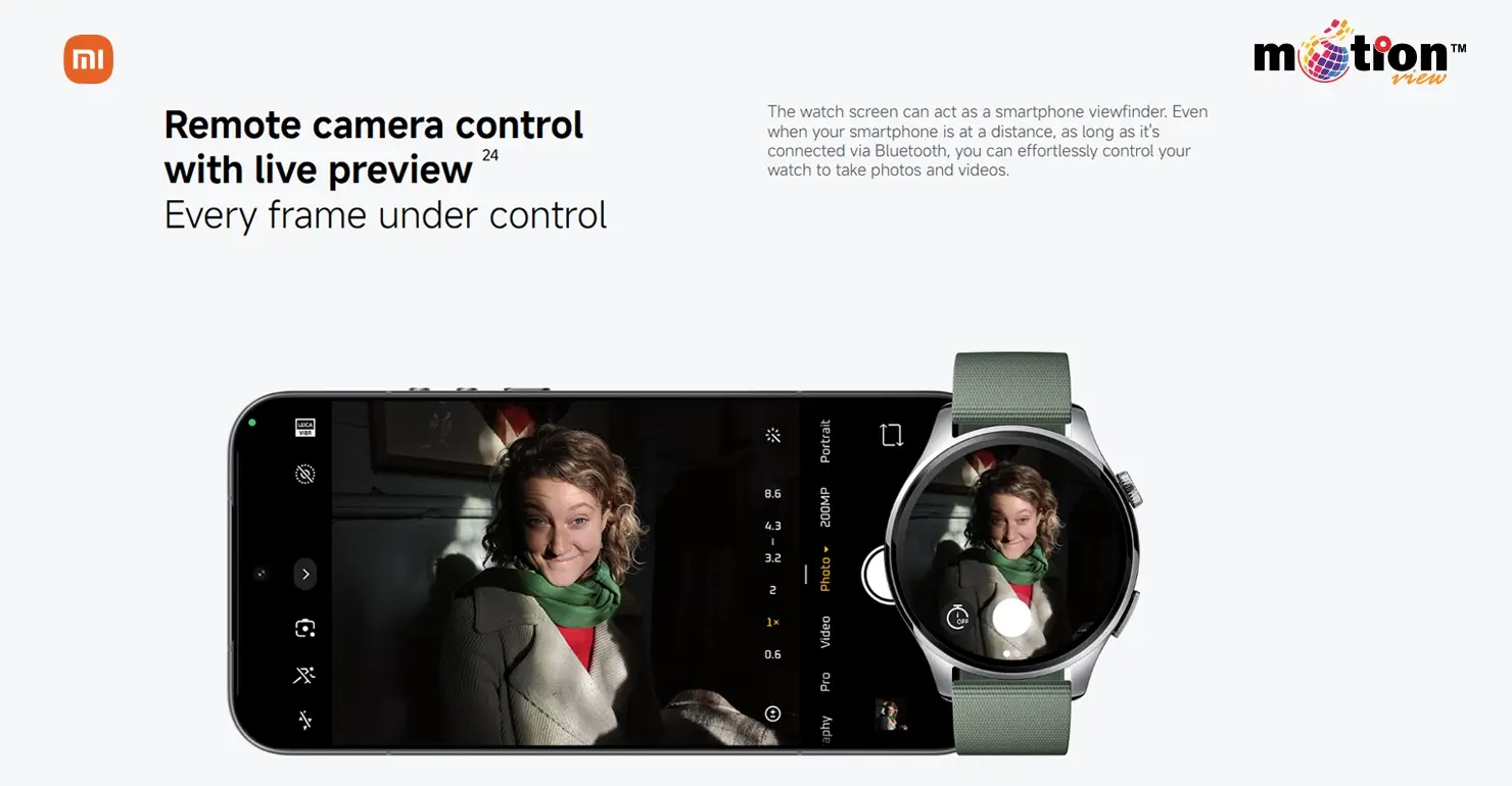 Xiaomi Watch 5 Smart watch remote camera