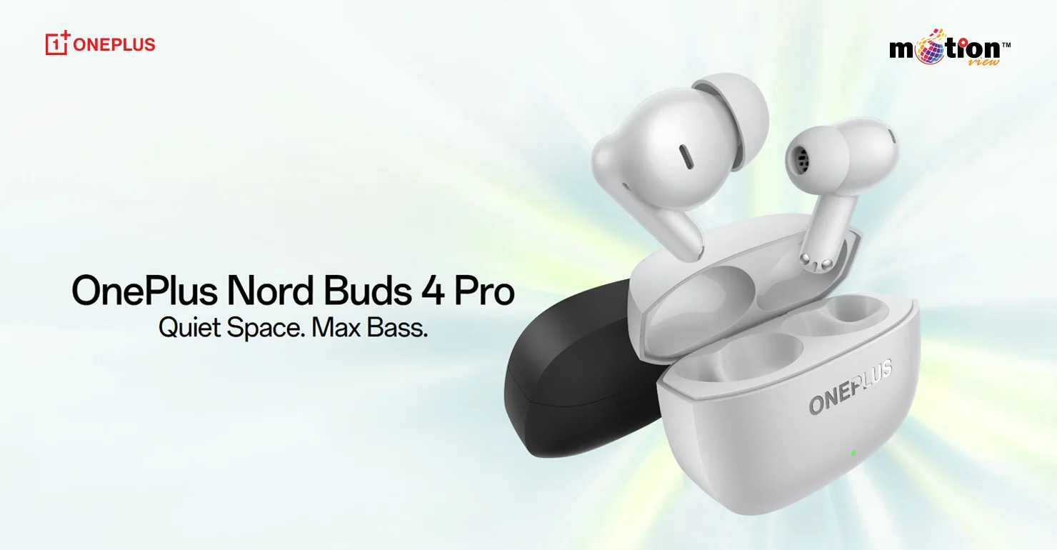 OnePlus Nord Buds 4 Pro true wireless earbuds in Radiant Gray with charging case