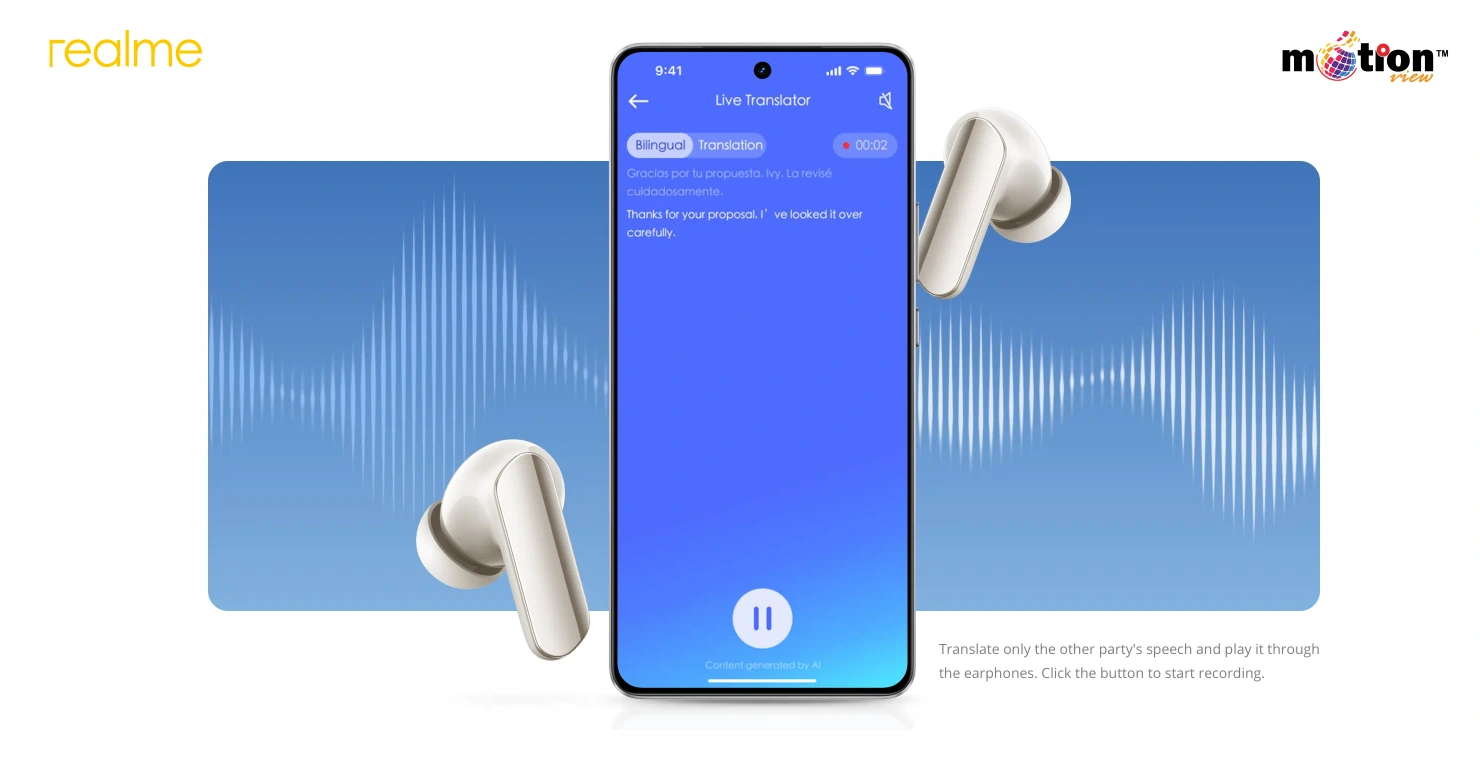 realme Buds Air 7 Pro TWS Earbuds live translator
