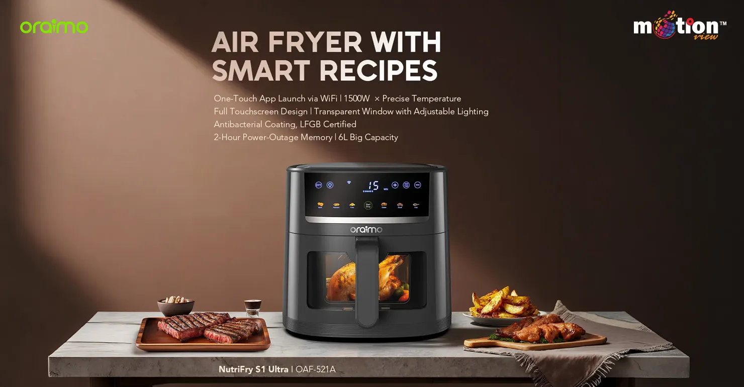oraimo NutriFry S1 Ultra 1500W 6L Air Fryer