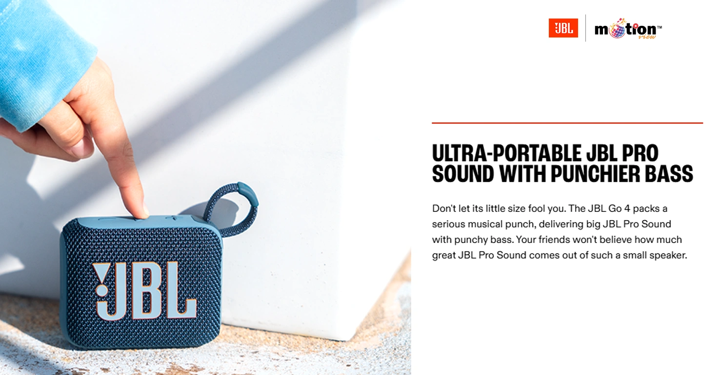JBL Go 4 Portable Bluetooth Speaker