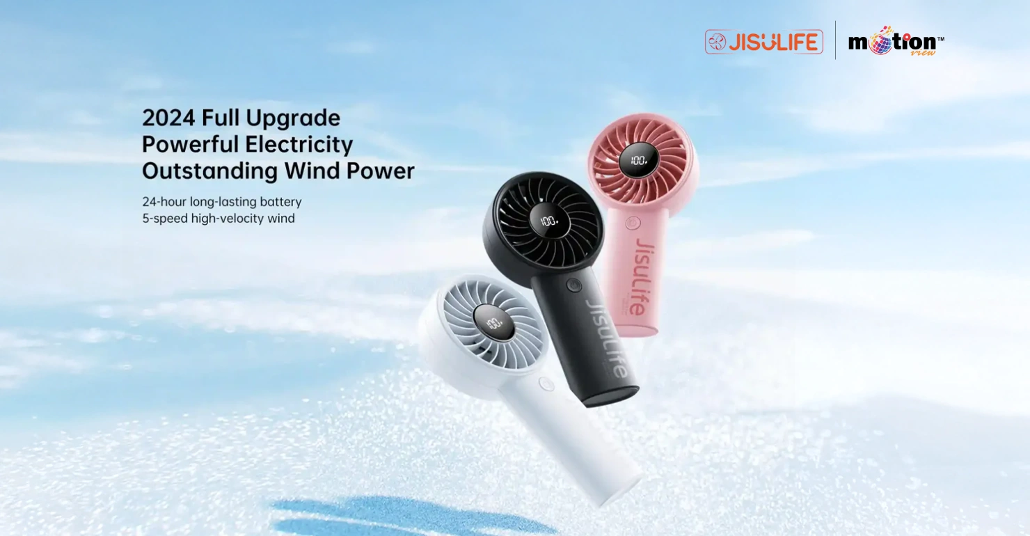 JisuLife Handheld Fan Life4 Experience Unrivaled Comfort 5000mAh