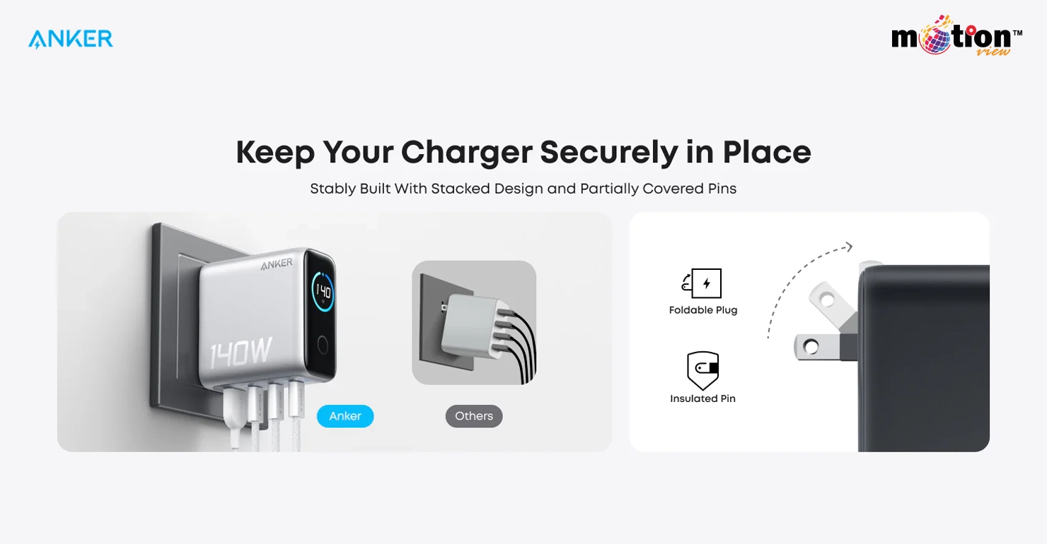 Anker Charger (140W, 4-Port, PD 3.1)