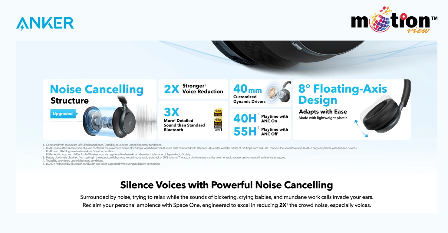 Space One ANC OverHeadphones