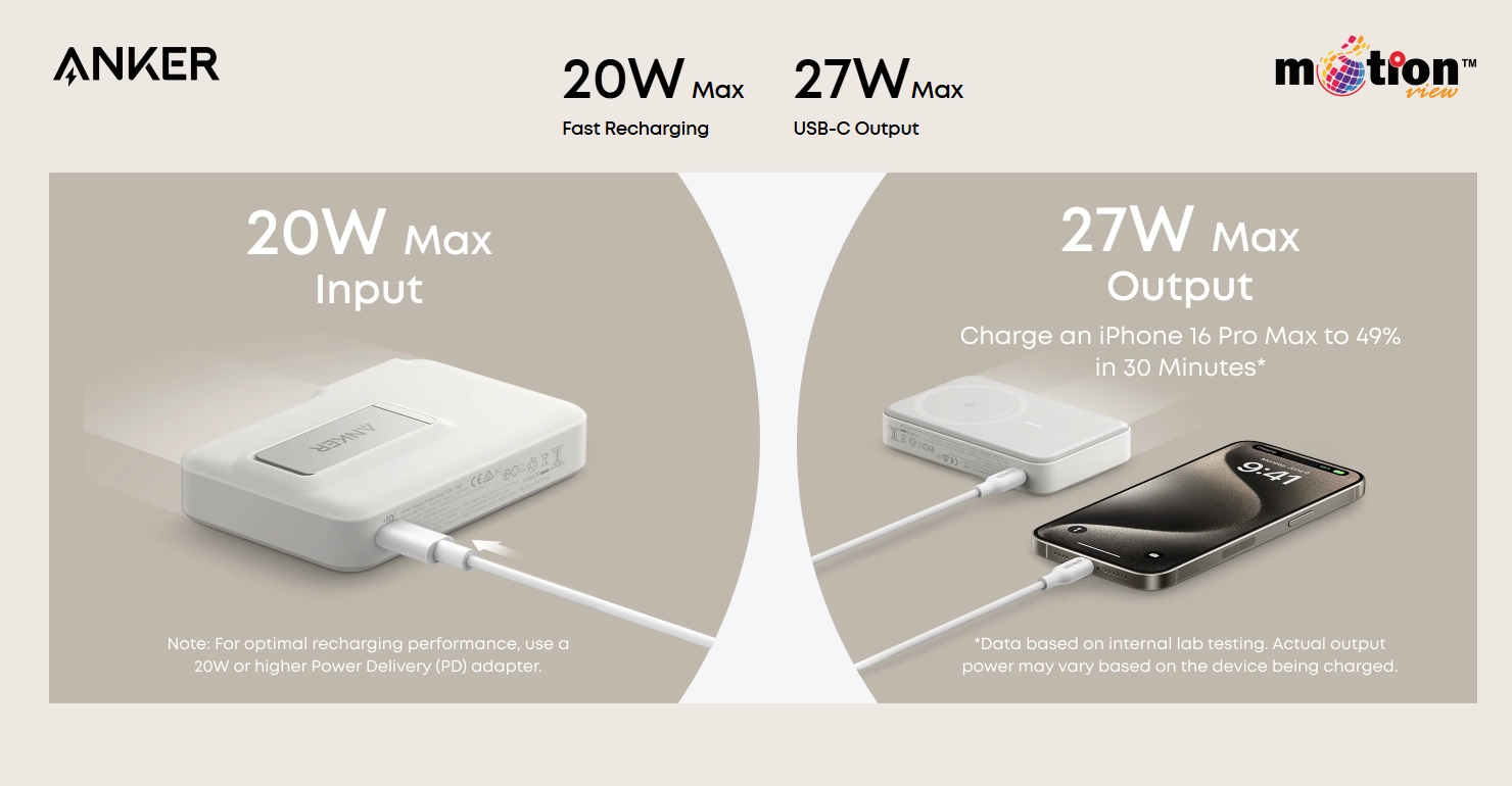 Anker MagGo 10K Magnetic Power Bank 20w