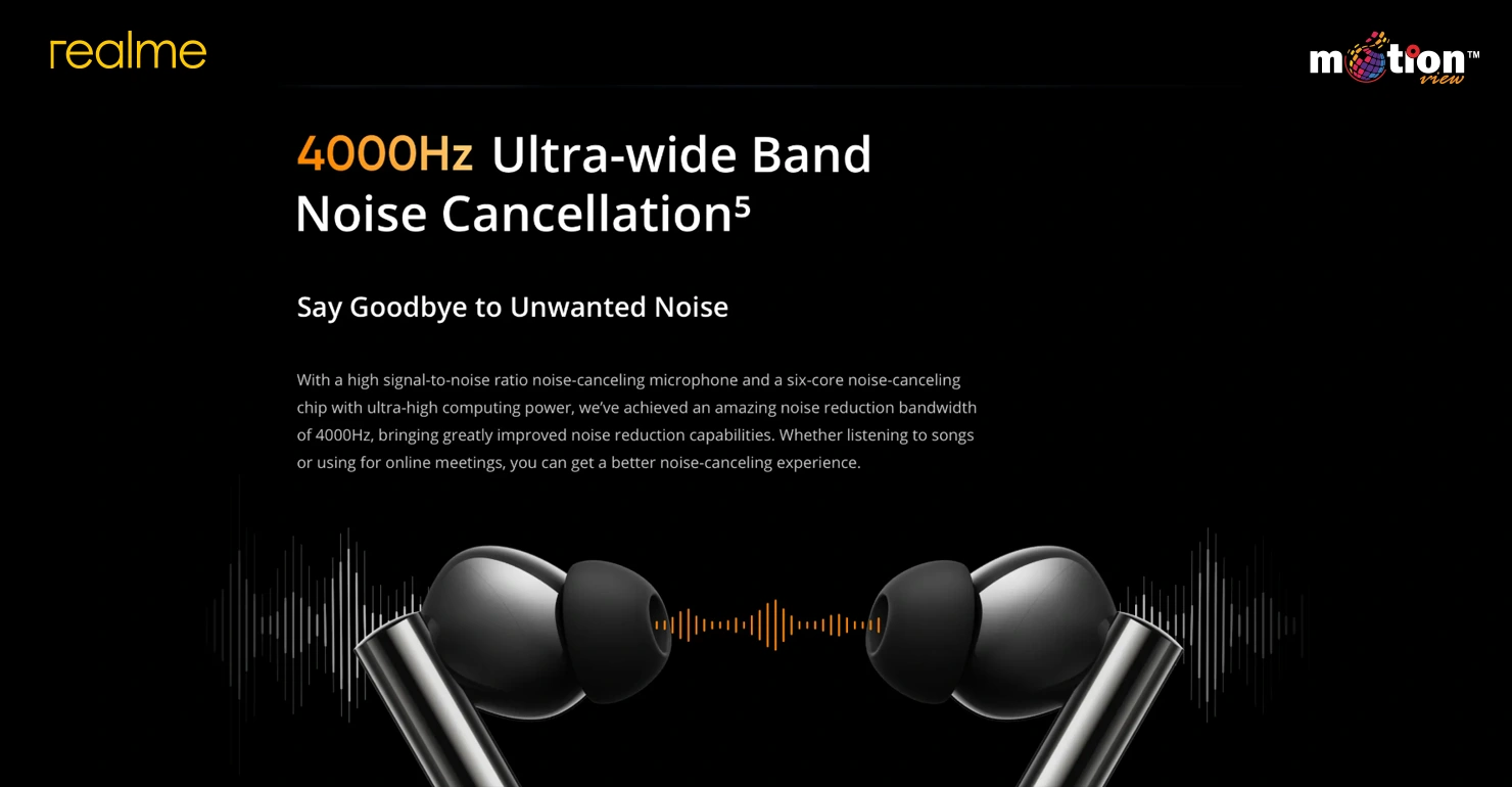 realme Buds Air 5 Pro ANC TWS Earbuds 4000Hz