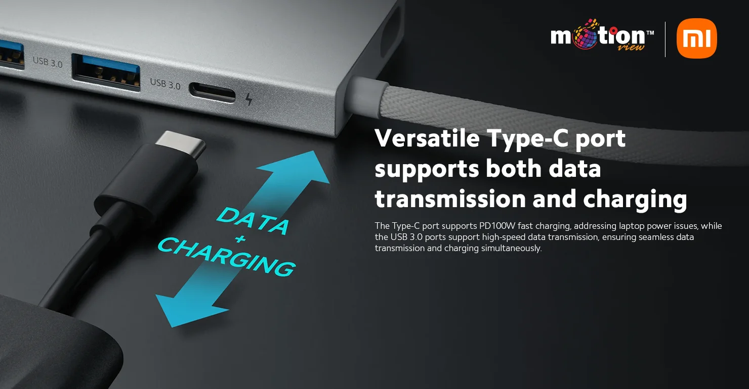 Type-C PD 100W fast charging