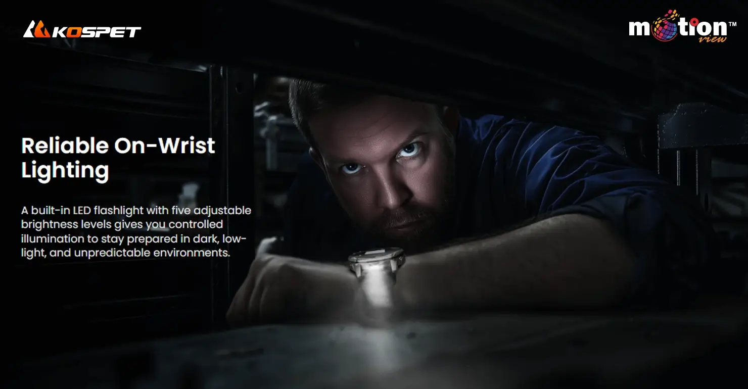 KOSPET TANK T4C Smartwatch one-tap health measurement on wrist for real-time wellness tracking