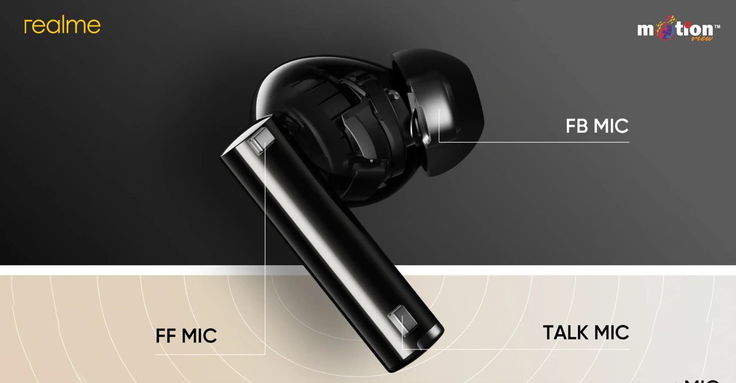 realme Buds Air 5 Pro ANC TWS Earbuds 6 mic