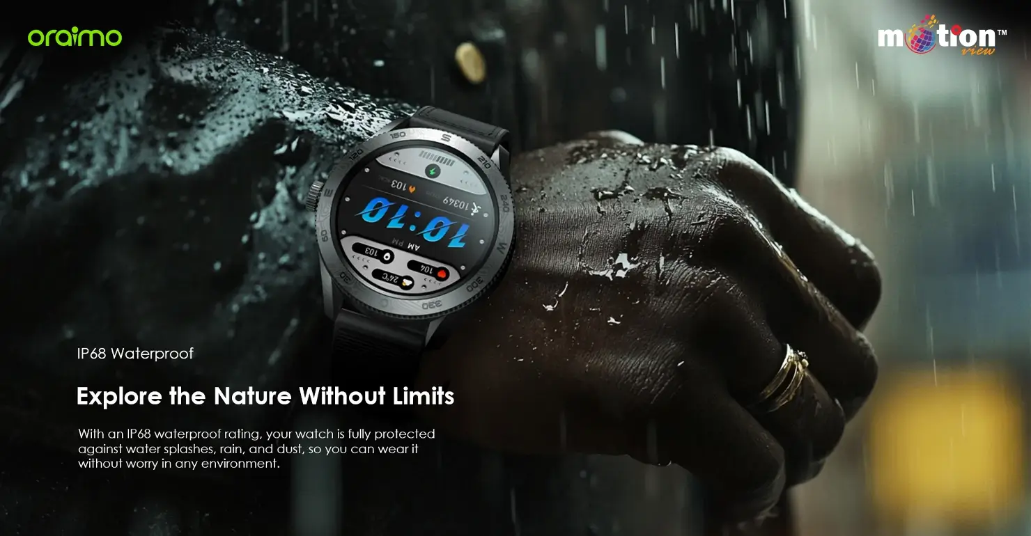 Watch Nova RN smart watch with silicone and canvas replacement straps for durability