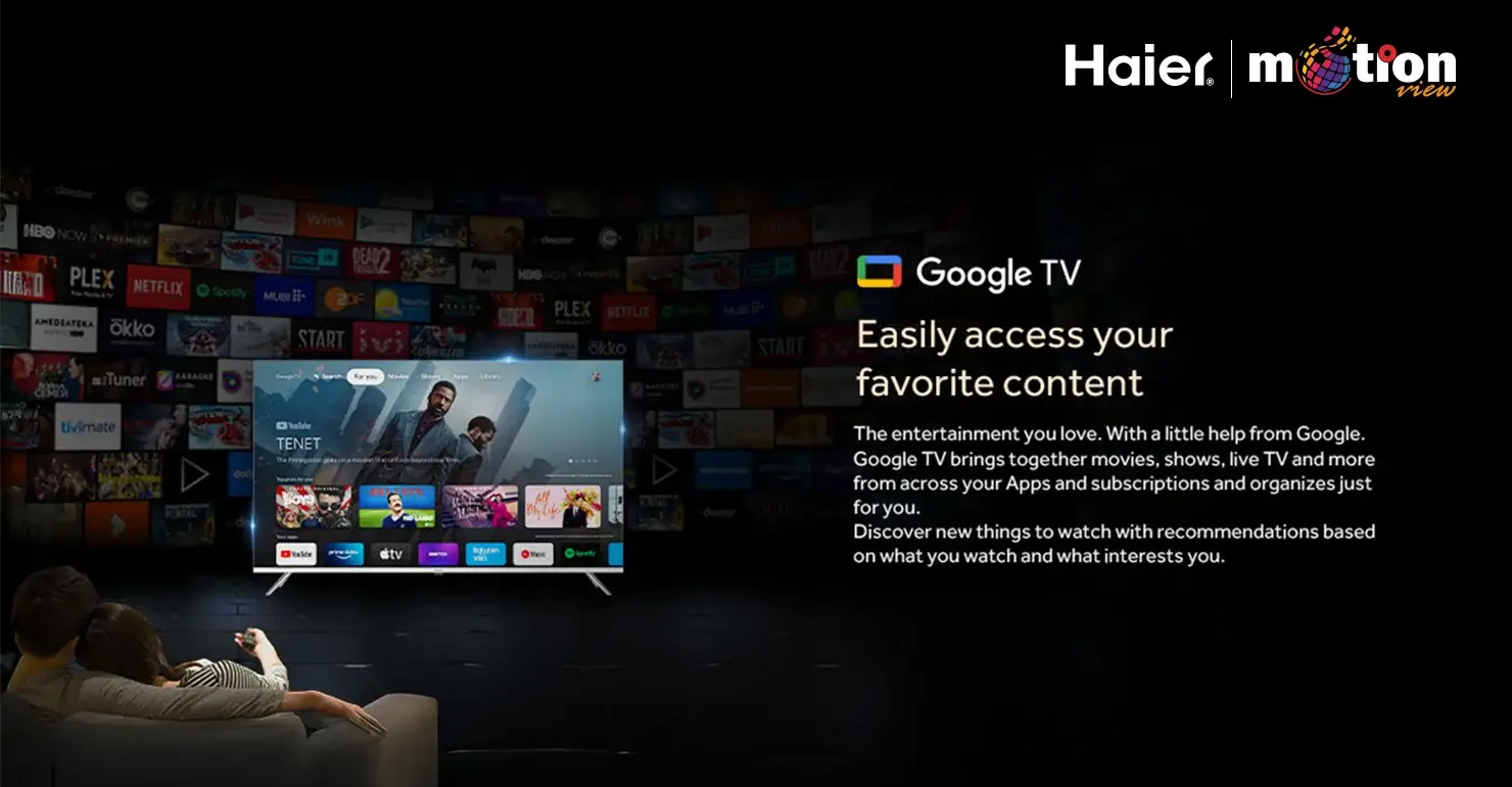 google tv in  Haier H43K800UX 