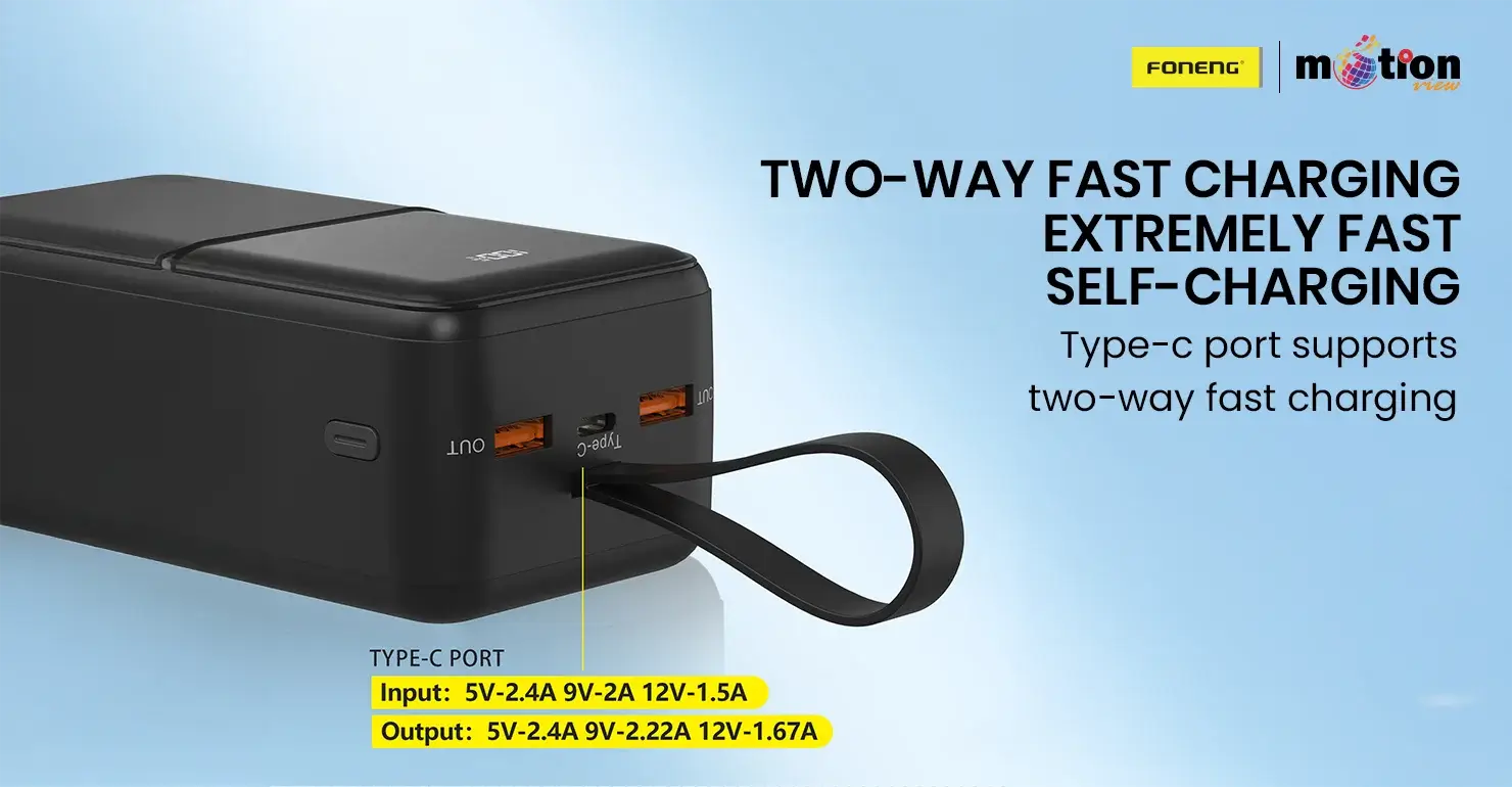 3 outputs Power Bank