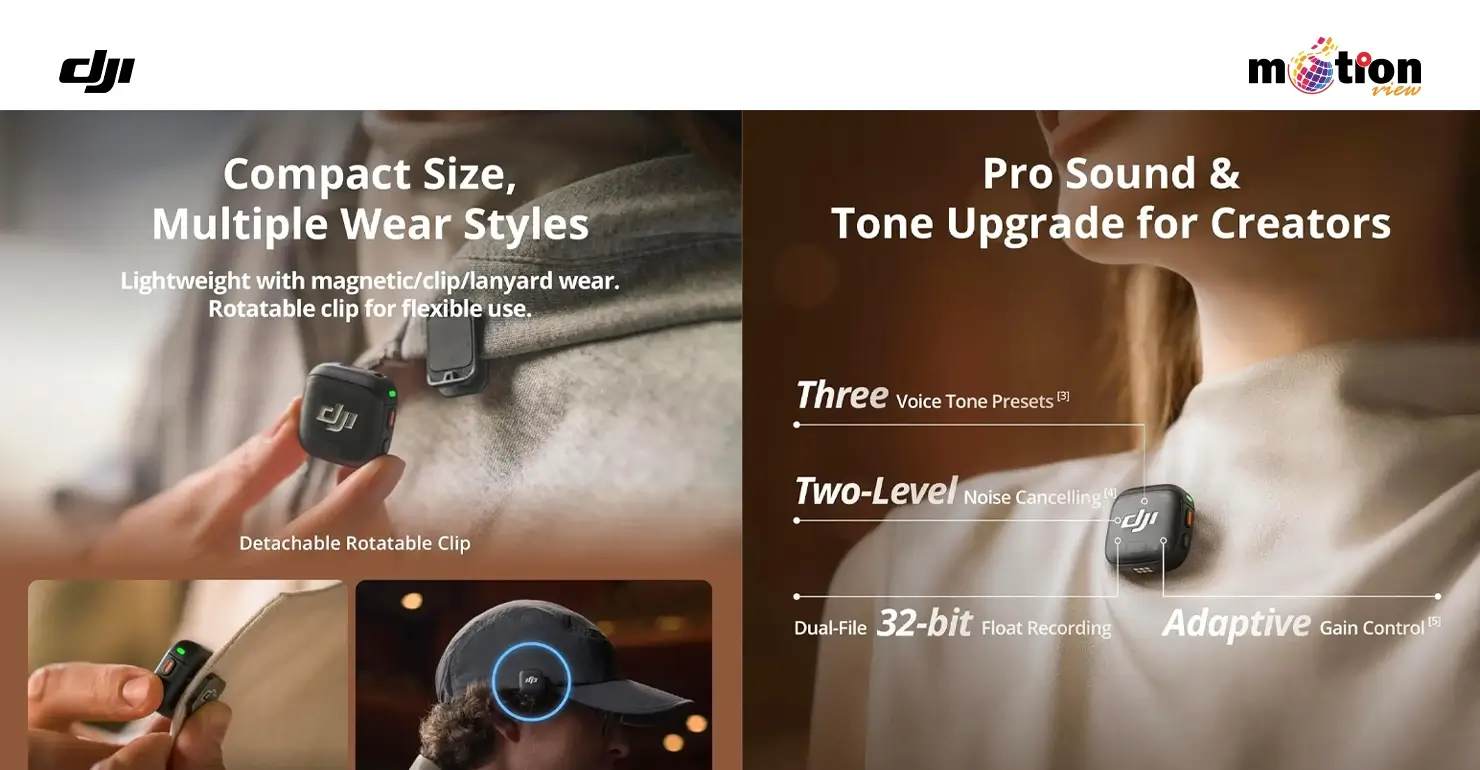 DJI Mic 3 Transmitter compact size