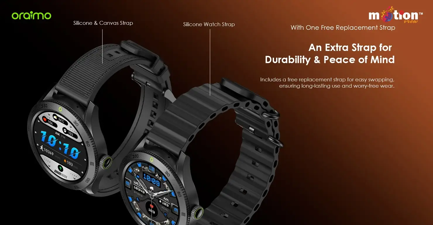 Watch Nova RN IP68 waterproof smart watch on wrist in heavy rain