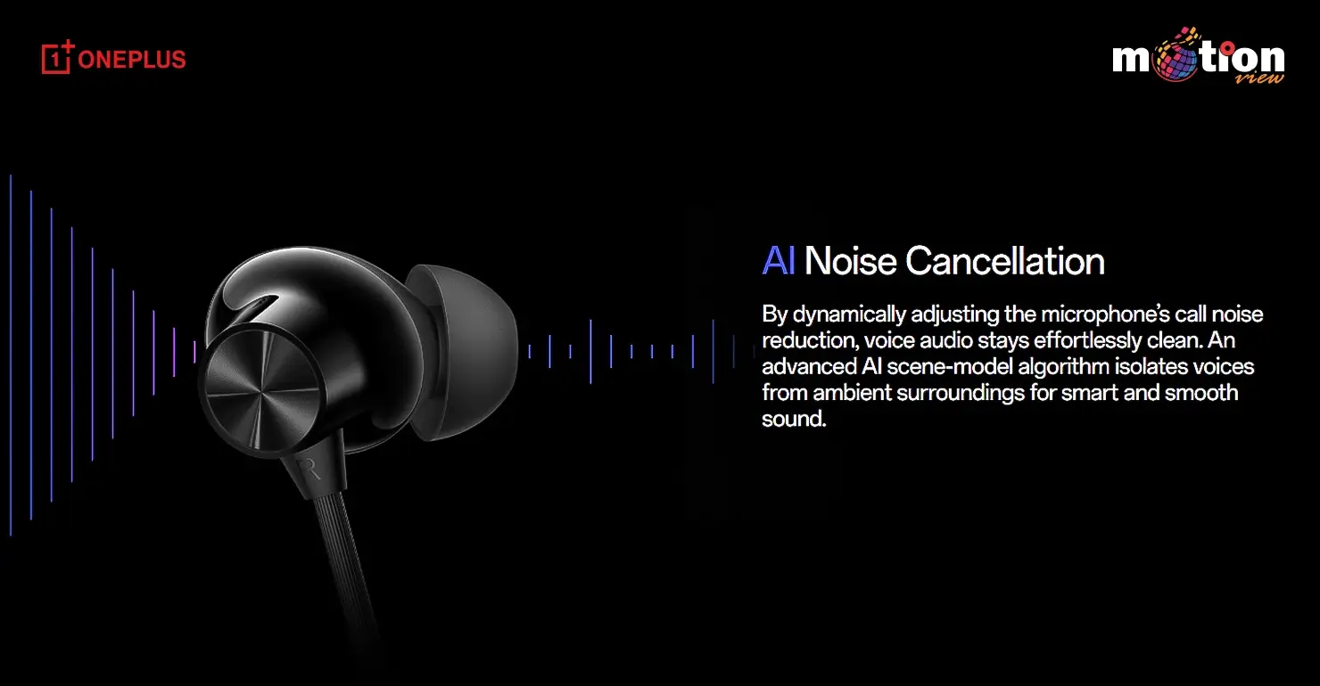 OnePlus Bullets 2 AI noise cancelling