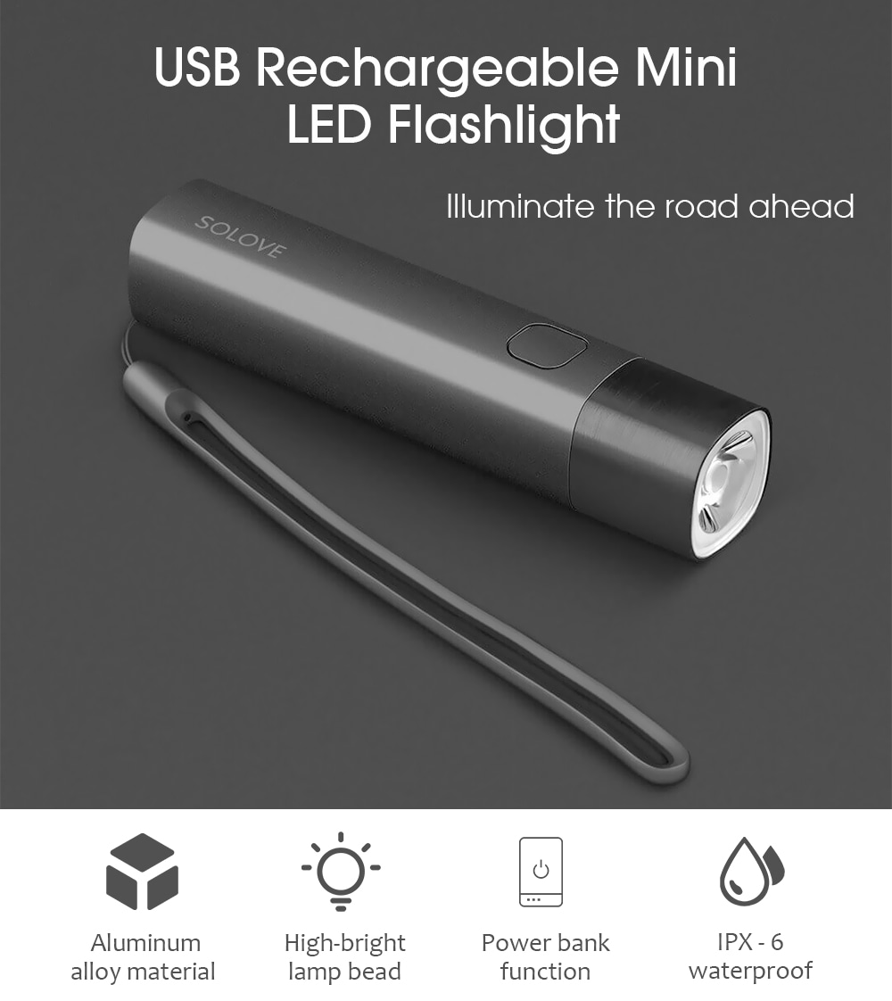Xiaomi SOLOVE X3s USB Flashlight 