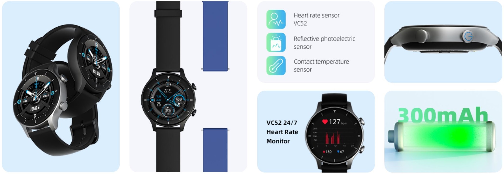 Main Features of G-TiDE R1 Smart Watch 
