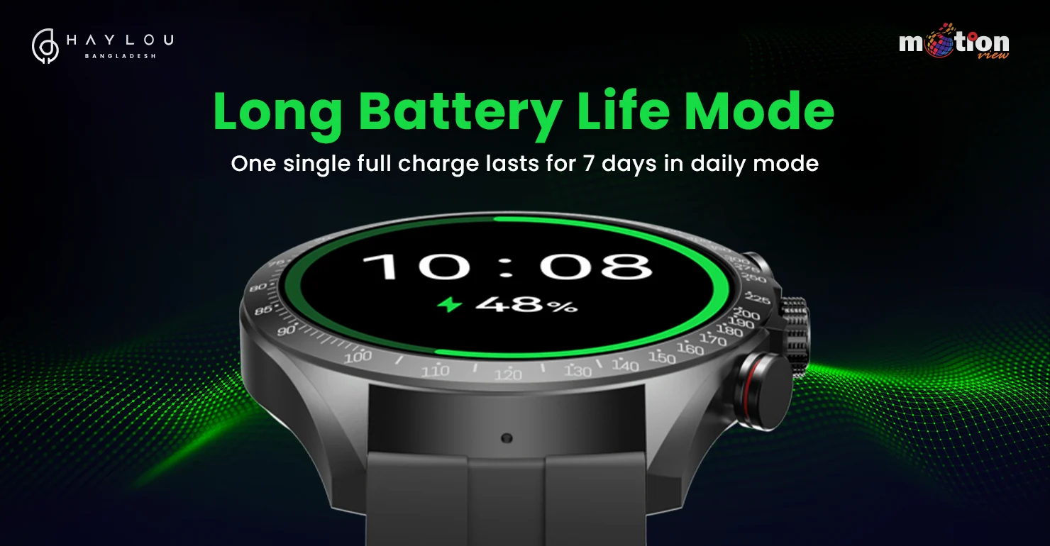Haylou Solar Pro long battery life modes