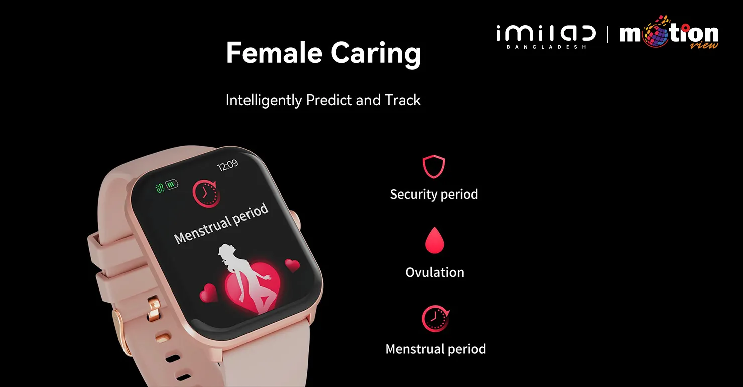 IMILAB W01 Smart Watch in female caring