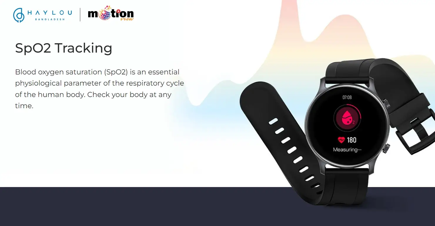 Haylou RS3 Smart Watch with SpO2 Tracking