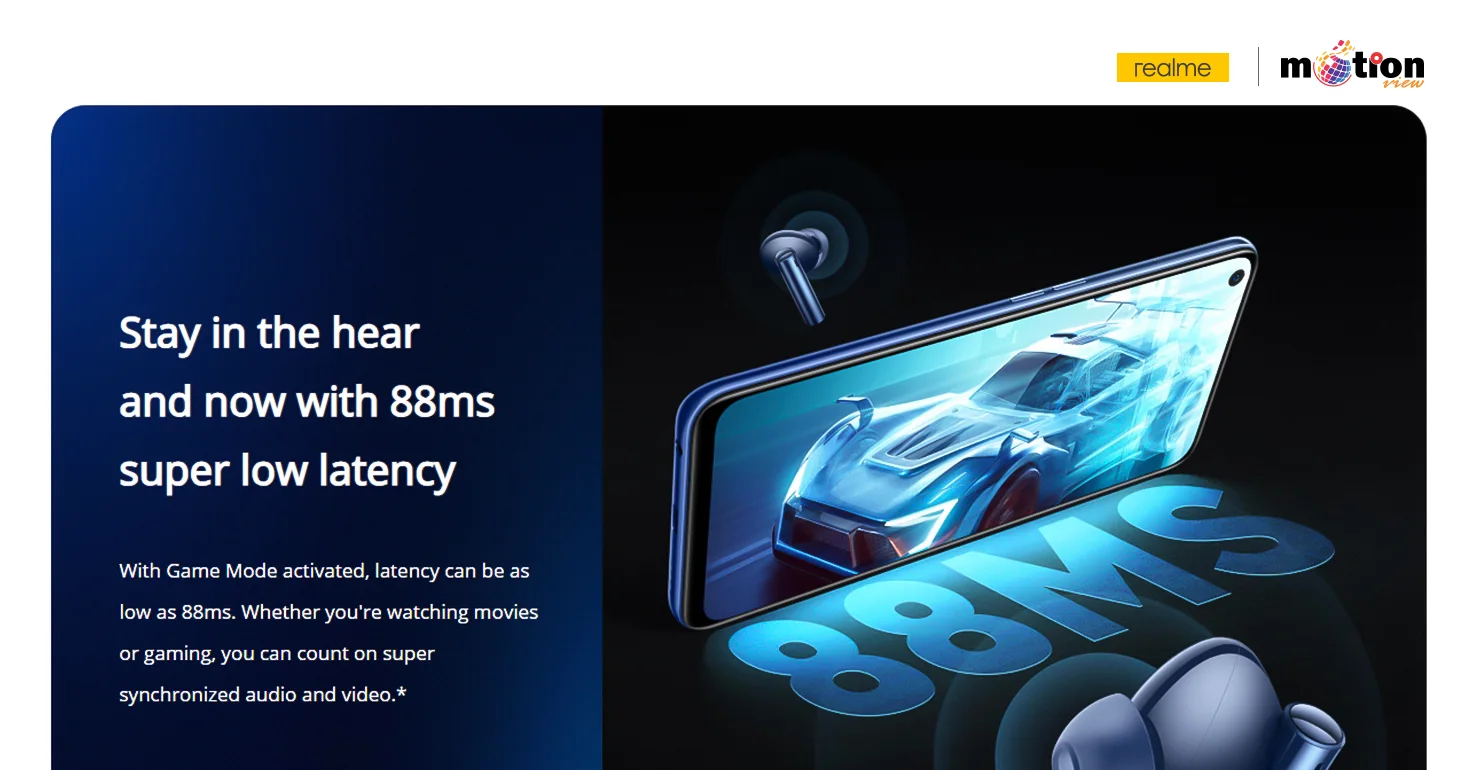 Realme Buds Air 3 with low latency