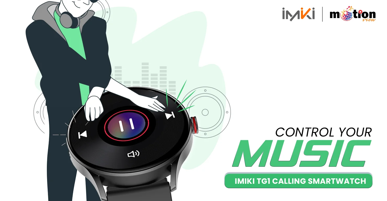 IMIKI TG1 Smart Watch with music control