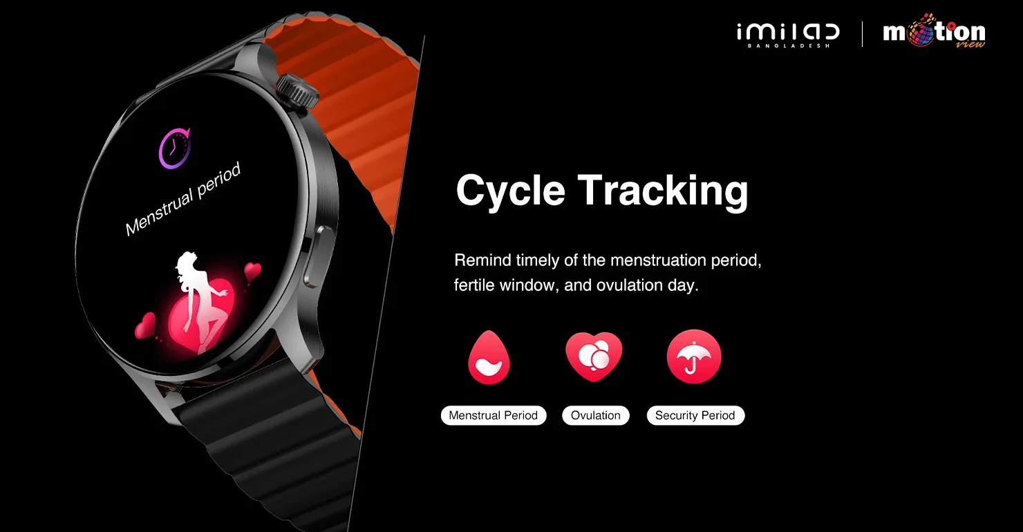 menstrual preiod in IMILAB  W13  Smart Watch